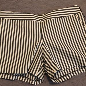 Black striped Size to Express shorts.